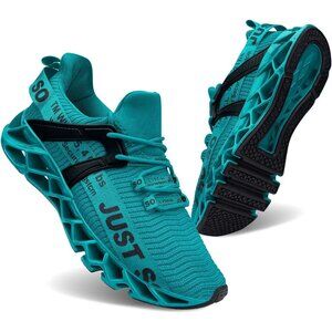Women's Lake Blue Running Walking Tennis Blade Athletic Sneakers Shoes